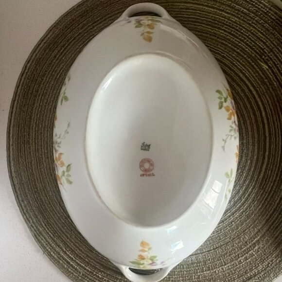 Vtg CF Haviland Limoges Oval Covered Vegetable Dish Floral Pattern France HTF - Picture 8 of 12